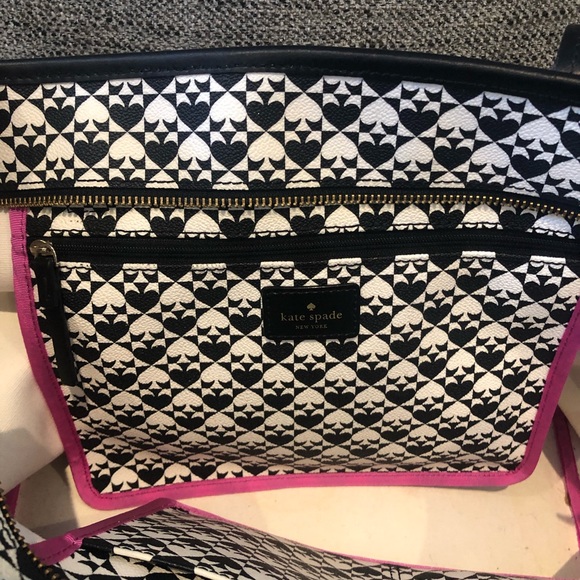 KATE SPADE Penn Place Black/White tote - Picture 9 of 13
